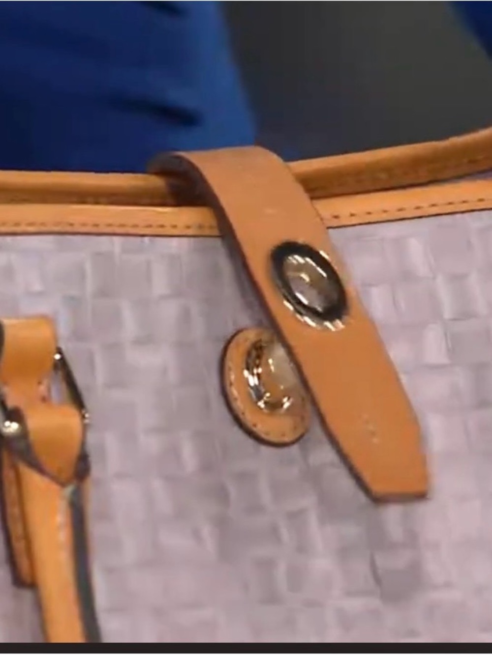DOONEY & BOURKE Claremont Woven Embossed Perry Satchel - Picture 9 of 10